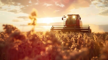 Fototapeta premium AI powered farming machinery in Argentina, enhancing crop production, photorealistic, innovative and efficient. --ar 16:9 --style raw Job ID: 8a4feca0-32c1-4fa7-b33d-b746f0cb2e3a