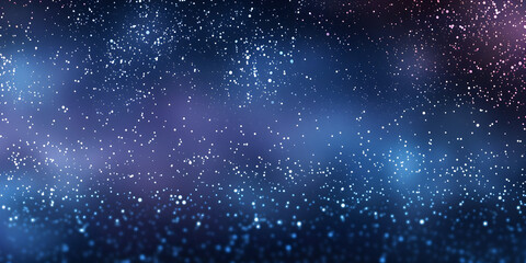 Obraz premium Abstract blue and purple gradient background with white twinkling stars, evoking a serene and cosmic atmosphere. Suitable for space-related designs and astronomy-themed events with copy space.