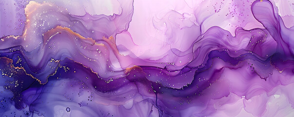 Violet art abstract paint blots background with alcohol ink colors and marble texture. Blank empty pattern with copy space for product design or text.