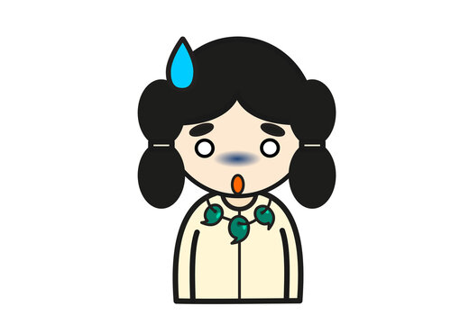 青ざめる弥生人男性