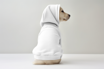 Dog's hoodie png mockup, transparent design