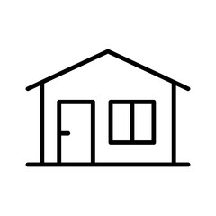 Home icon. Suburban home minimalist design
