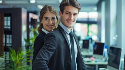 young professionals working in office , startup office environment , millennial office space