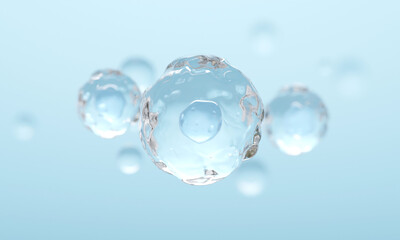 collagen serum drop. skin serum, 3d illustration