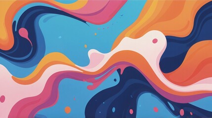 flat abstract fluid background