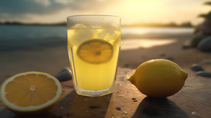 glass of lemonade