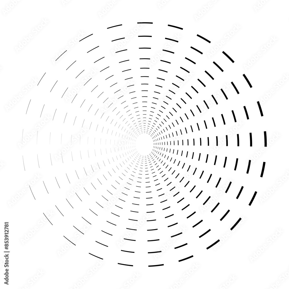Poster Isolated Abstract Shape in Y2K style. Round Element whit Halftone. Vector Illustration on transparent background.	