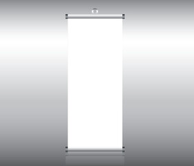 Roll up banner in vector eps 10.