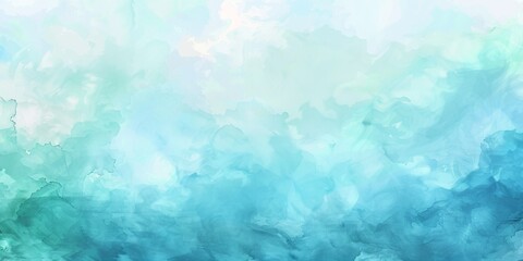 Obraz premium KS Abstract watercolor background with blue and green ton