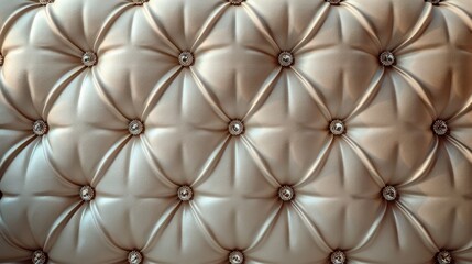 Fototapeta premium Elegant Upholstery with Diamond Buttons