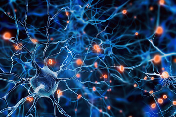 Neural Network with Active Synapses in the Brain