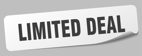 limited deal sticker. limited deal label