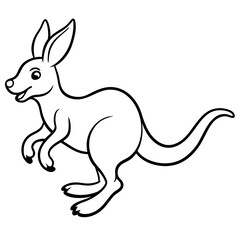 Vector illustration of Wild animals cartoons - Coloring book. Happy animal coloring pages