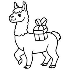 Vector illustration of Wild animals cartoons - Coloring book. Happy animal coloring pages