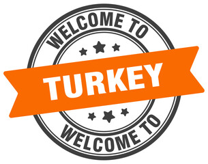 Welcome to Turkey stamp. Turkey round sign
