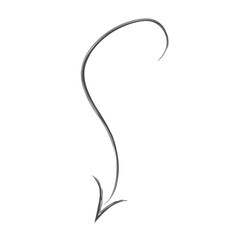 black arrow icon transparent png or isolated on white background. flat style. arrow icon for your web site design, logo, app, UI design.