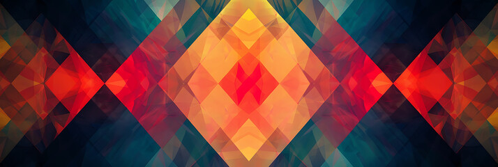 geometric graphics, panorama wallpaper, the charm of basic shapes leads to a variety of creations.