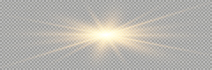 Vector transparent sunlight special lens flare light effect. PNG. Vector illustration.