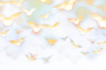 PNG Bats shape pattern bokeh effect background backgrounds wildlife outdoors