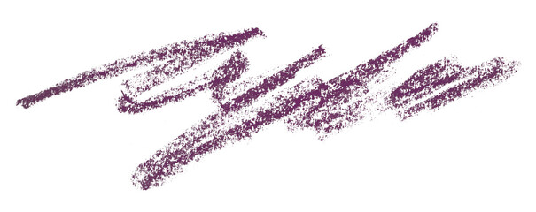 Dark purple pencil strokes isolated on transparent background.