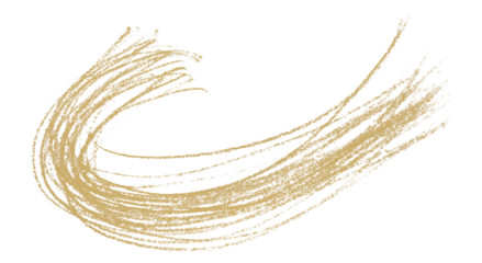 Light brown pencil strokes isolated on transparent background.