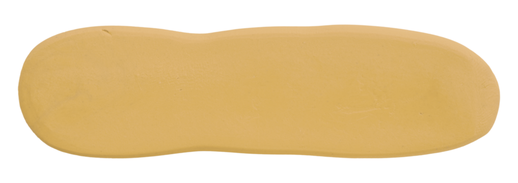 Plasticine is a light brown brush isolated on a transparent background.