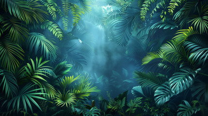 tropical jungle background