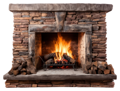 PNG Stone fireplace hearth brick white background