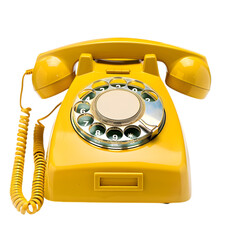 Old-fashioned hand-crank telephone,cutout on transparent backgrounds.