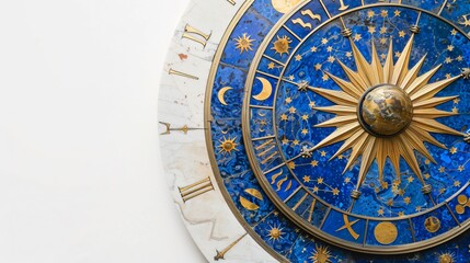 The Blue Circle With Copy Space