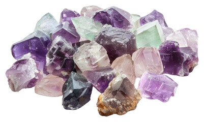 Fototapeta premium PNG Gemstone mineral amethyst crystal.