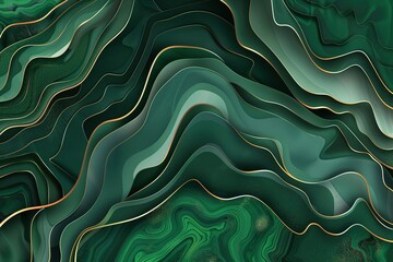 seamless pattern flat illustration style, world map Amazing modern conceptual bright green texture. 3d vertical banner emerald royal color. Oil marble picture with glowing effect. Wavy fluid trendy 