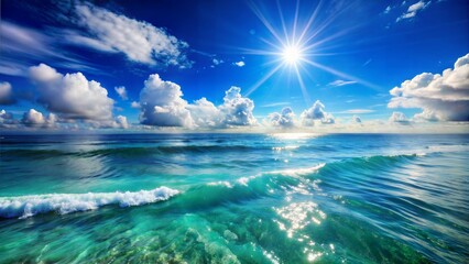  ocean on a sunny day