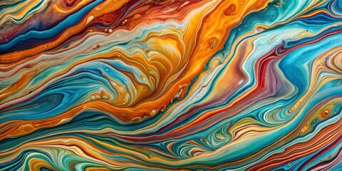 Obraz premium Vibrant swirls of color