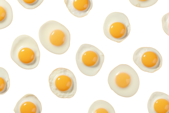 PNG photo of fried eggs pattern