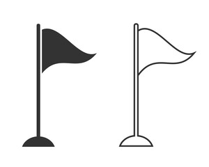 Pennant vector line icon in flat. Vector