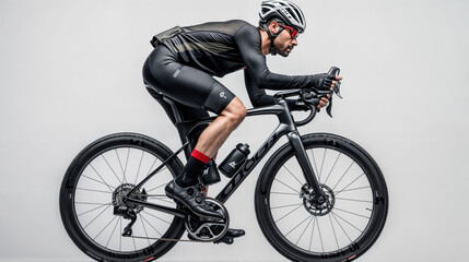Fototapeta premium Professional cyclist on a road bike
