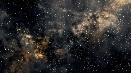 Obraz premium Ultra-detailed depiction of a starry night sky countless stars glowing against a deep black backdrop and sharp details serene and captivating celestial view