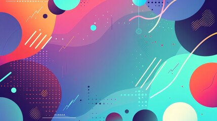 Fototapeta premium Abstract Colorful Geometric Design