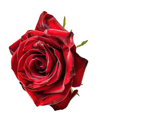 Timeless Elegance: Single Rose isolated on transparent background