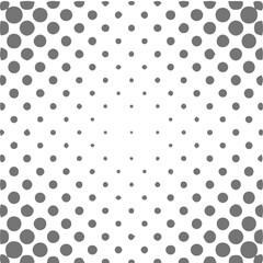 Halftone dots in a circle pattern set. Retro halftone textures