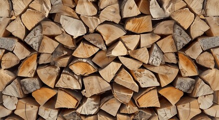 Stack of firewood, Chopped wood background image