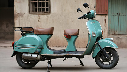 An Antique Indian scooter,