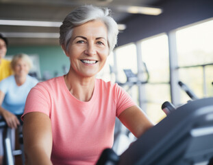 Obraz premium person doing exercise at gym. fitness concept