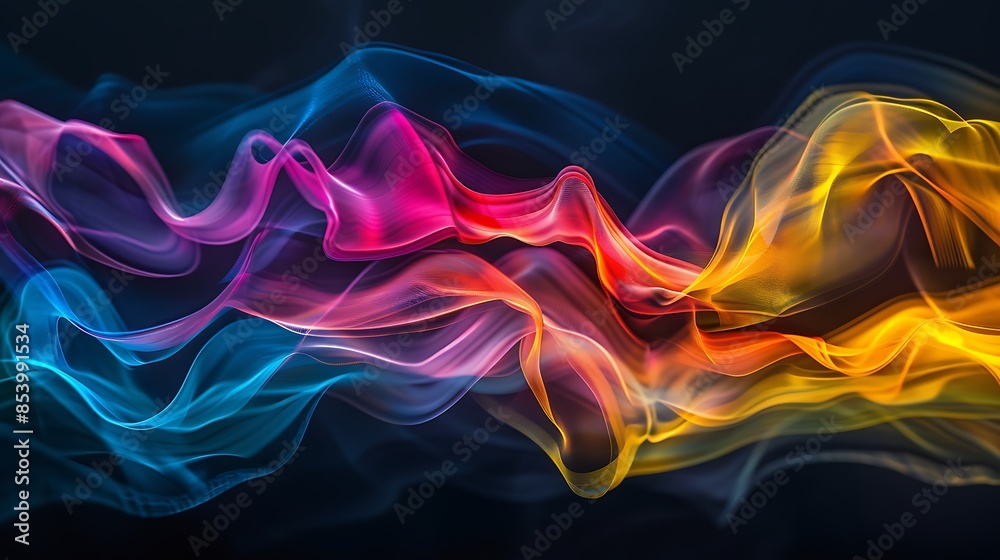Wall mural Abstract Swirling Colors in Motion - Wall murals