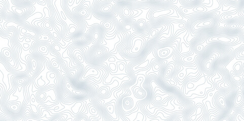 Abstract wavy topographic map. Abstract wavy and curved lines background. Abstract geometric topographic contour map background.
