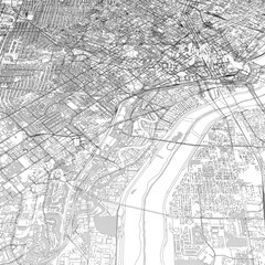 Naklejka premium 3D illustration of city and urban in Dallas USA
