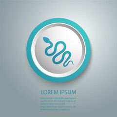 Snake icon vector glyph style design