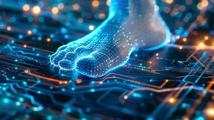 Digital Footprint on a Circuit Board