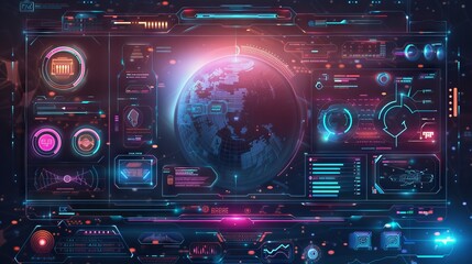 Obraz premium Technology concept UI design